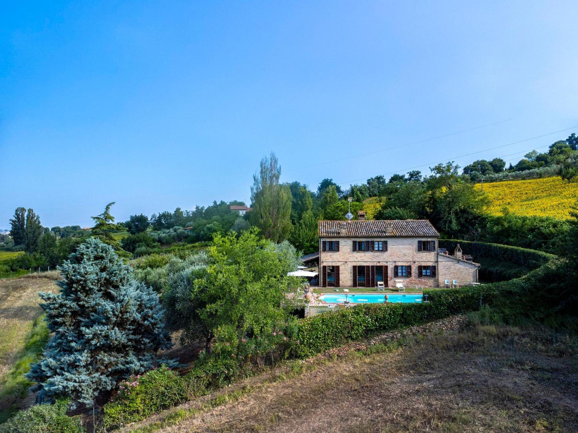 La Girolima, Marchferienhaeuser Villa Mondavio Luaran gambar