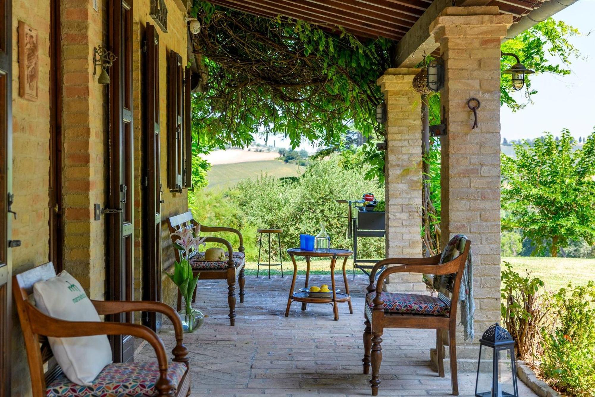 La Girolima, Marchferienhaeuser Villa Mondavio Luaran gambar